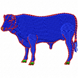 Cows Embroidery Design 2 Cows Embroidery Design 2